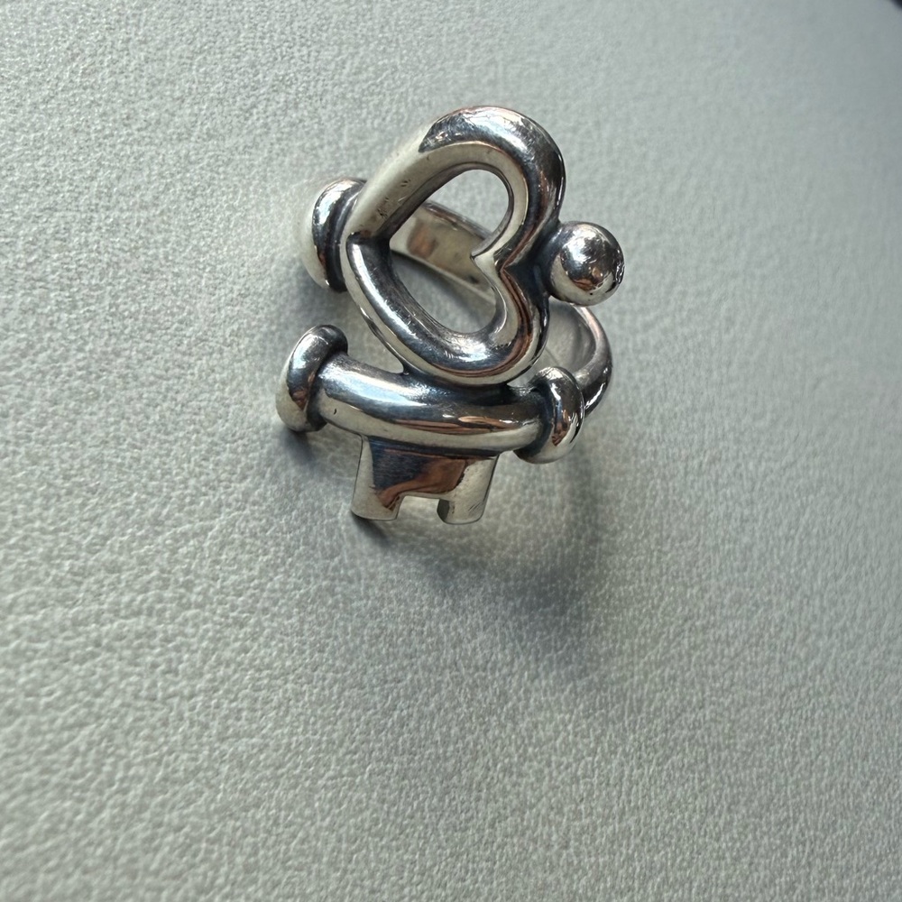 James Avery Silver Key To My Heart Ring